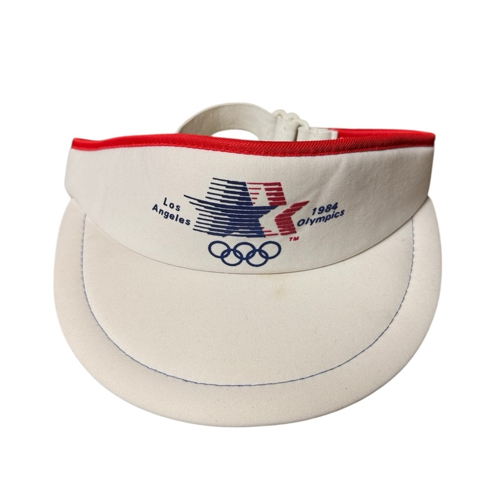 Vintage 1984 Olympics Los Angeles CA Visor Hat Adult Unisex OS MINT UNUSED RARE